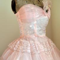 Baby Pink tulle vintage dress