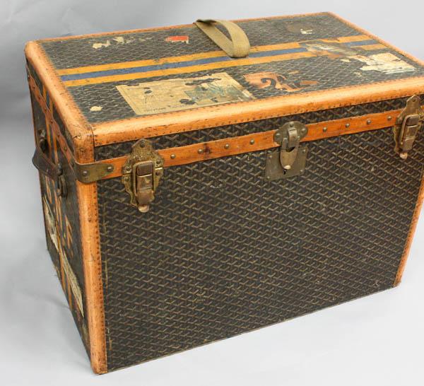 Circa-1900 Goyard steamer trunk bought at yard sale for $20, sold for  $5,629.